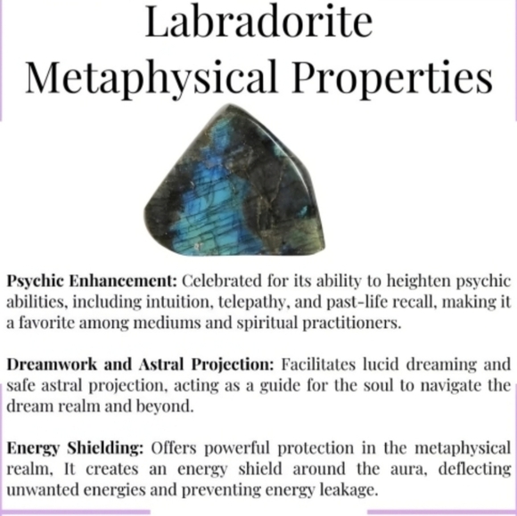 Labradorite Moon Bracelet ✦ Wire-Wrapped 925 Silver Over Copper ✦ Boho Talisman - Picture 9 of 13